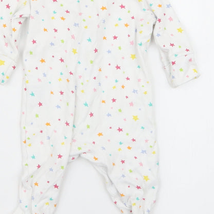 NEXT Girls White Solid  Babydoll One Piece Size 0-3 Months