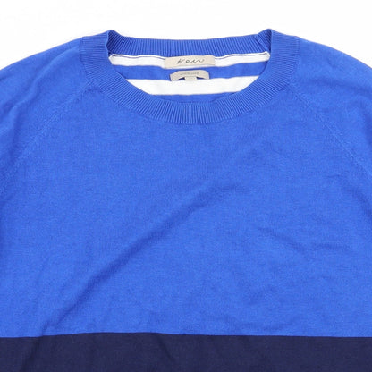 kem Mens Multicoloured Striped  Pullover Jumper Size XL