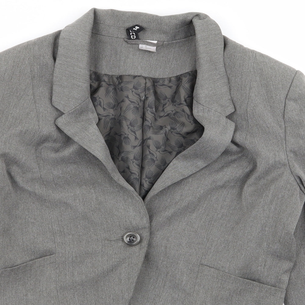 Divided by H&M Womens Grey   Jacket Blazer Size 12