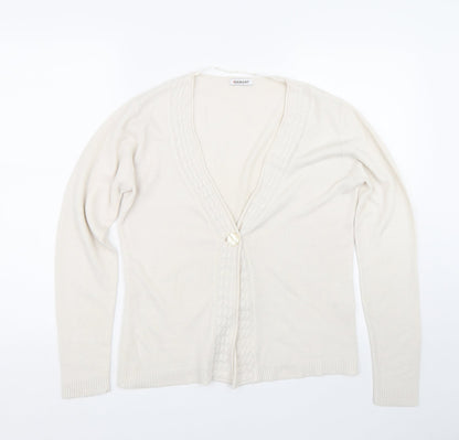 Damart Womens Beige   Cardigan Jumper Size 10