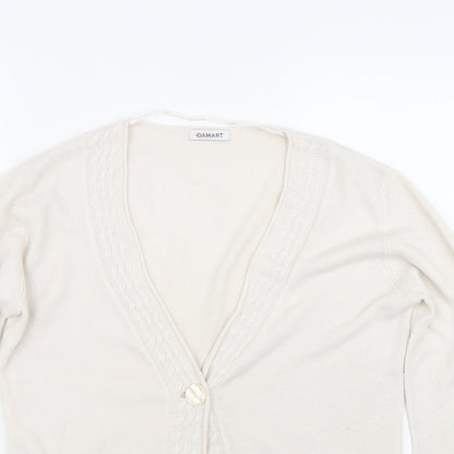 Damart Womens Beige   Cardigan Jumper Size 10