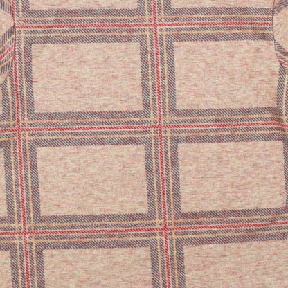 TU Womens Brown Check  Pullover Jumper Size 14