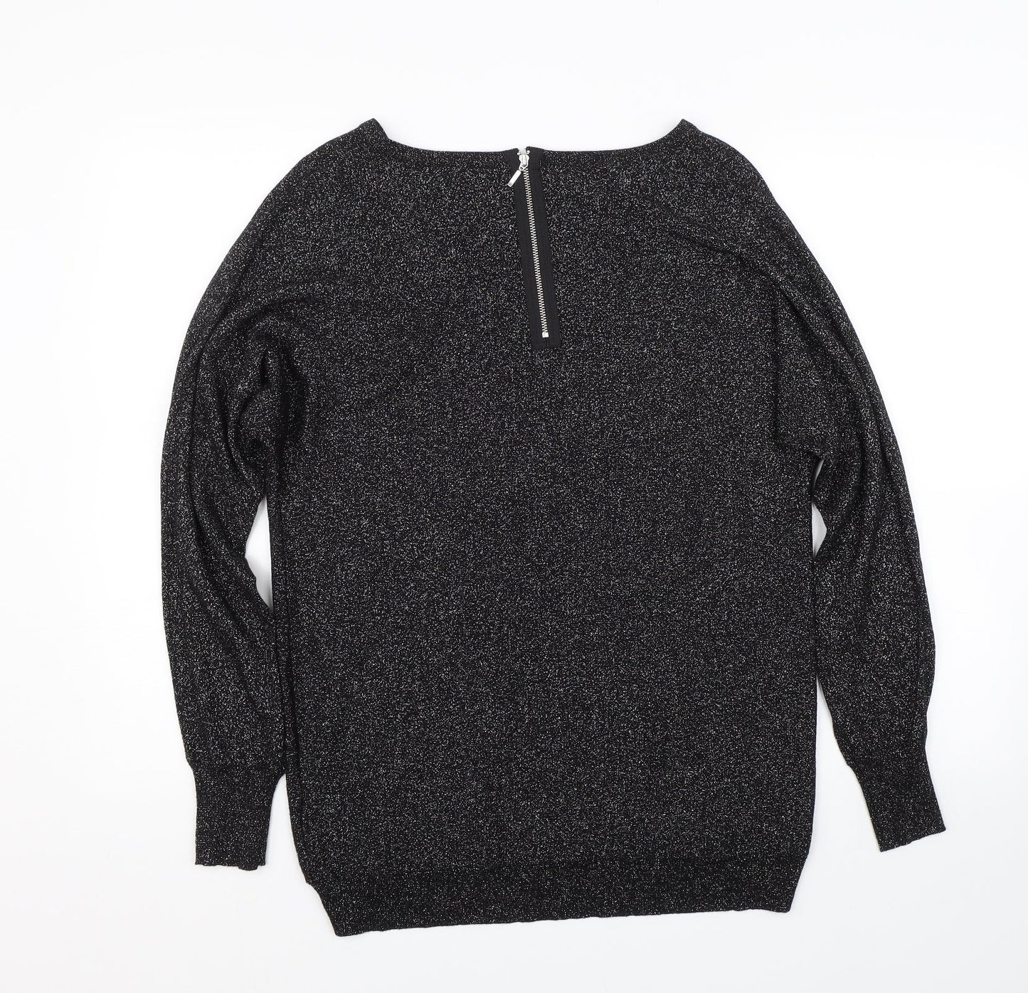 Womens UK Size 8 Warehouse Black Pullover Jumper