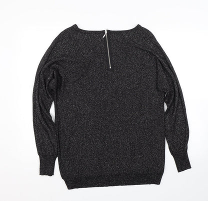 Womens UK Size 8 Warehouse Black Pullover Jumper
