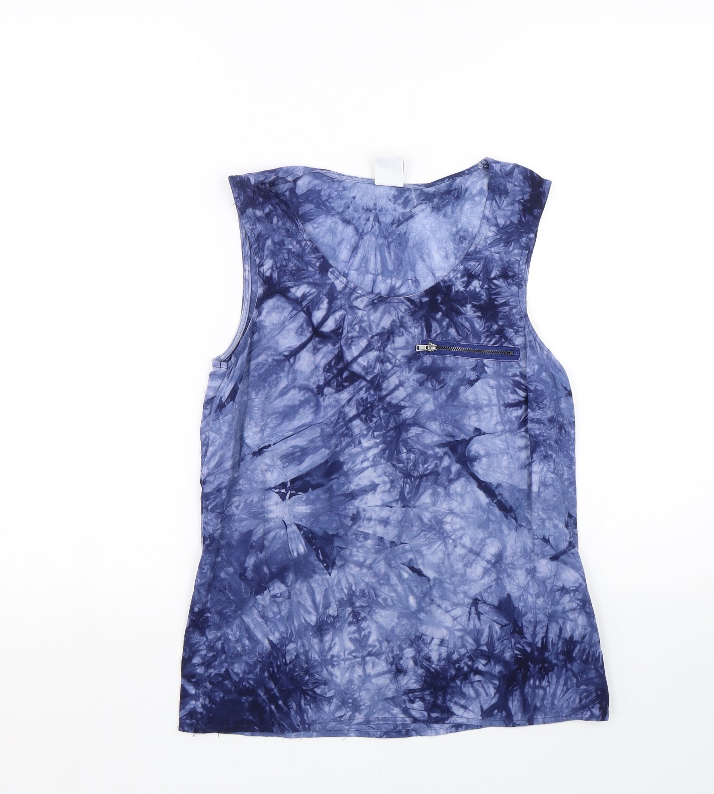 Womens UK Size XS VERO MODA Blue Basic Tank