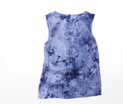 Womens UK Size XS VERO MODA Blue Basic Tank