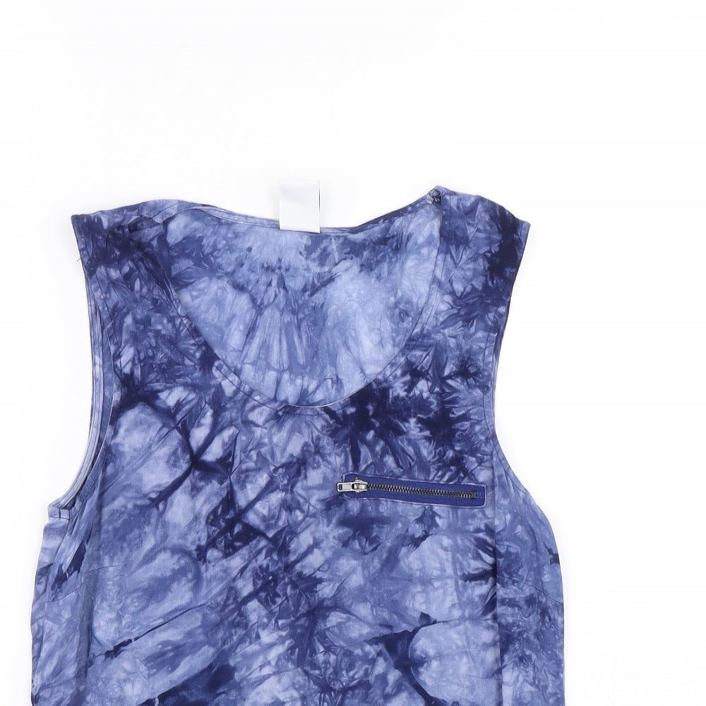 Womens UK Size XS VERO MODA Blue Basic Tank
