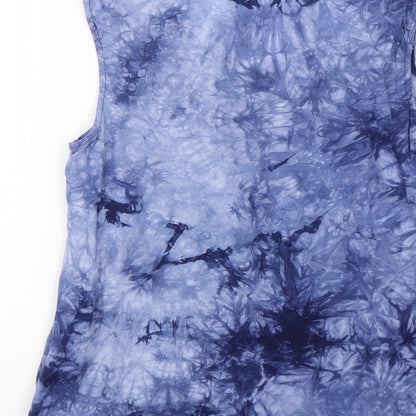 Womens UK Size XS VERO MODA Blue Basic Tank