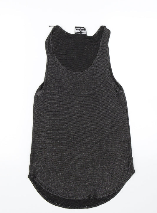 Womens UK Size 6 NEXT Black Basic Tank