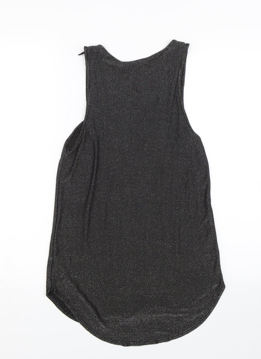 Womens UK Size 6 NEXT Black Basic Tank