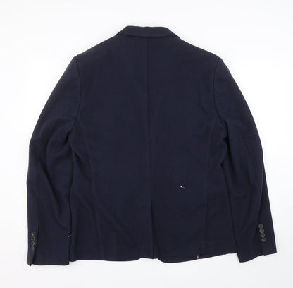Without Prejudice Mens Blue   Jacket Suit Size 44