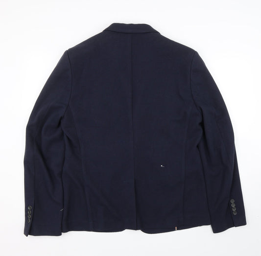 Without Prejudice Mens Blue   Jacket Suit Size 44