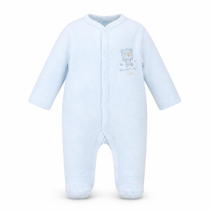 Just too cute Baby Blue Striped  Babygrow One-Piece Size 3-6 Months