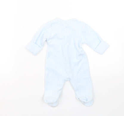 Just too cute Baby Blue Striped  Babygrow One-Piece Size 3-6 Months