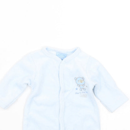 Just too cute Baby Blue Striped  Babygrow One-Piece Size 3-6 Months