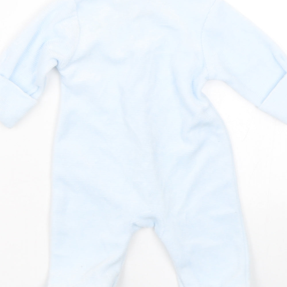 Just too cute Baby Blue Striped  Babygrow One-Piece Size 3-6 Months