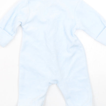 Just too cute Baby Blue Striped  Babygrow One-Piece Size 3-6 Months