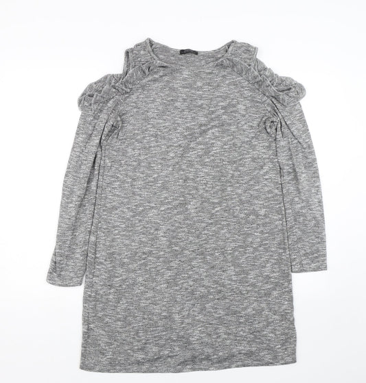 Papaya Womens Grey   T-Shirt Dress  Size 12
