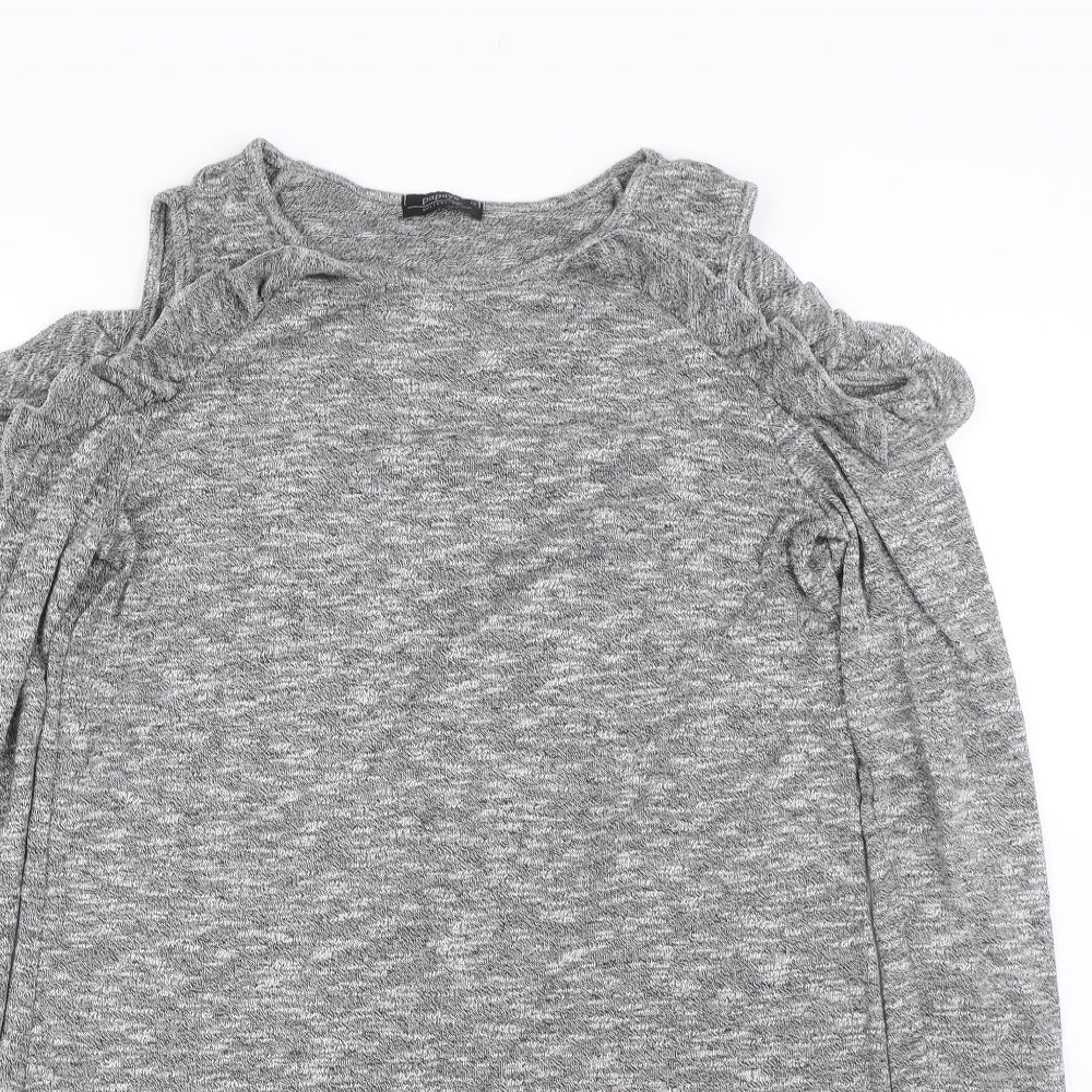 Papaya Womens Grey   T-Shirt Dress  Size 12