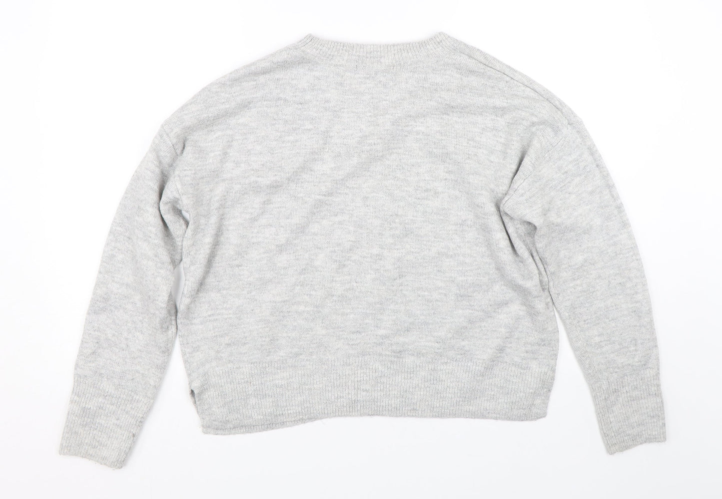 George Womens Grey   Pullover Jumper Size M  - stars