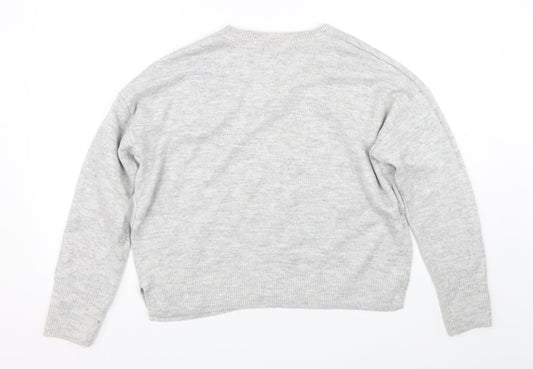 George Womens Grey   Pullover Jumper Size M  - stars
