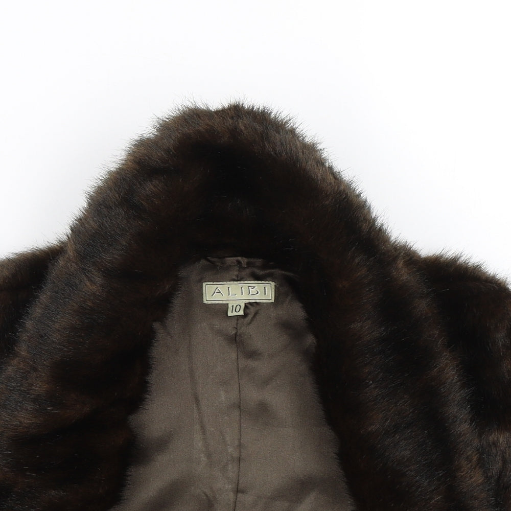 Womens UK Size 10 Alibi Brown Jacket