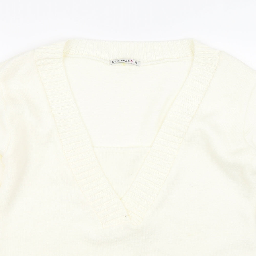 Womens UK Size 18 Select Beige Pullover Jumper