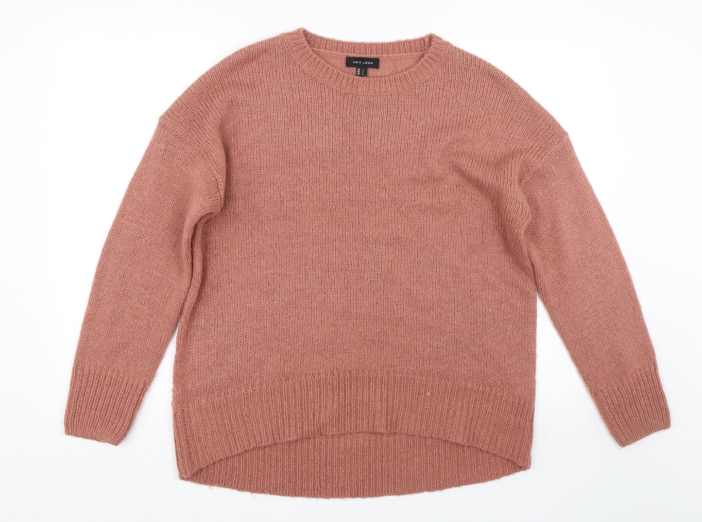 Womens UK Size L New Look Pink Pullover Jumper