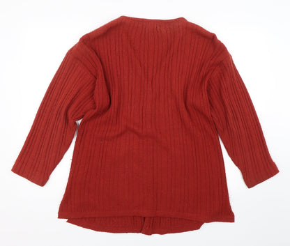 Jumper world  Womens Red   Cardigan Jumper Size M