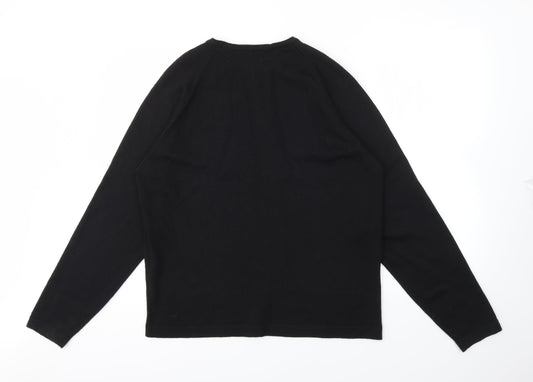 Womens UK Size L River Island Black Pullover Jumper