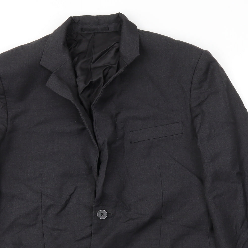 Mens UK Size 42 Preworn Regular Grey Suit Jacket