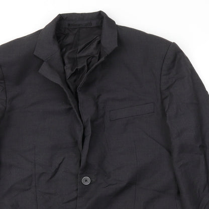 Mens UK Size 42 Preworn Regular Grey Suit Jacket