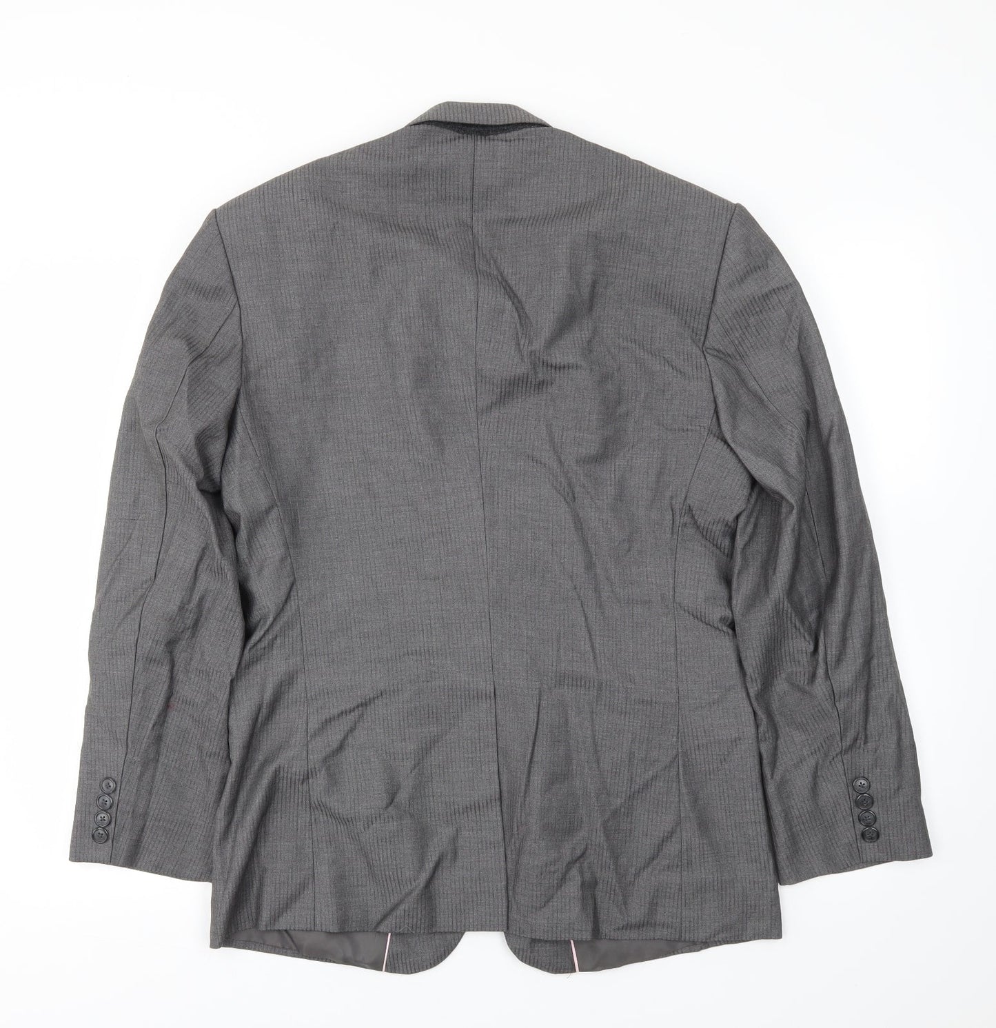Mens UK Size 40 Preworn Regular Grey Suit Jacket