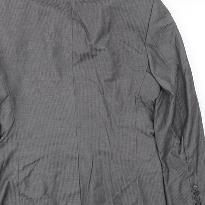 Mens UK Size 40 Preworn Regular Grey Suit Jacket