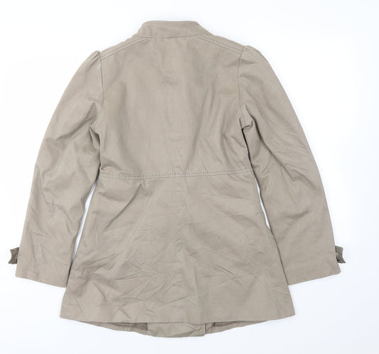 H&M Womens Beige   Jacket Coat Size 8