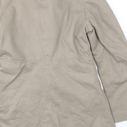 H&M Womens Beige   Jacket Coat Size 8