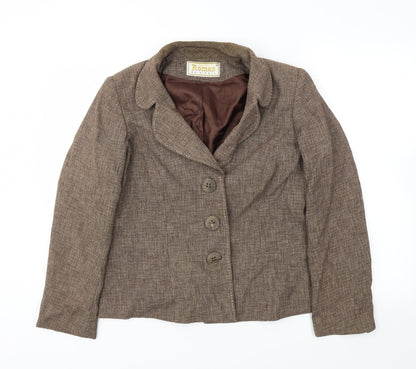 Roman Womens Brown   Jacket Blazer Size 18