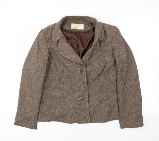 Roman Womens Brown   Jacket Blazer Size 18