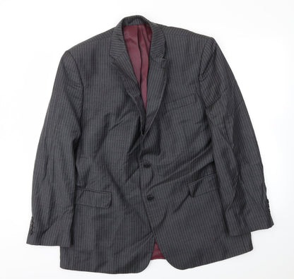 jhon lewis  Mens Grey Striped  Jacket Blazer Size 44