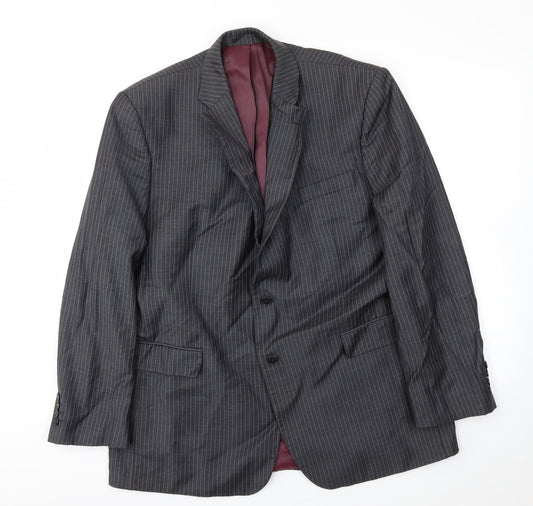 jhon lewis  Mens Grey Striped  Jacket Blazer Size 44