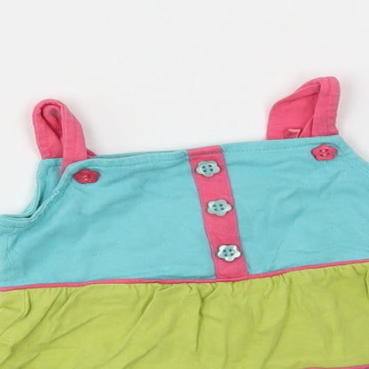 TU Girls Multicoloured Striped  Fit & Flare  Size 3-6 Months