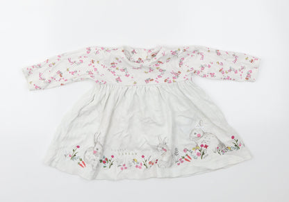M Girls Multicoloured Floral  Fit & Flare  Size 3-6 Months