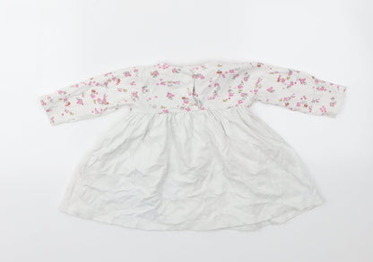 M Girls Multicoloured Floral  Fit & Flare  Size 3-6 Months