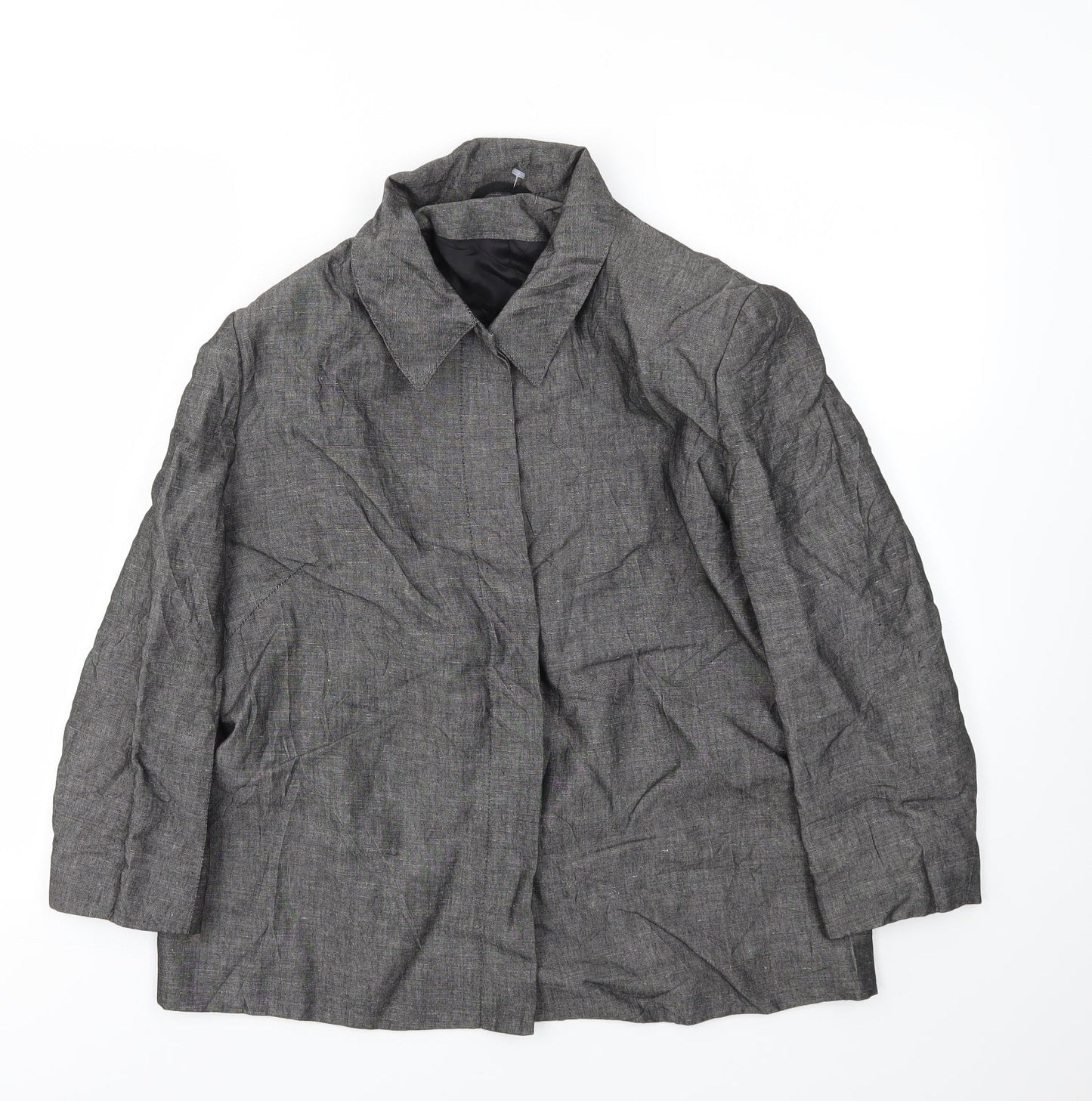 Womens UK Size 16 Preworn Regular Grey Blazer