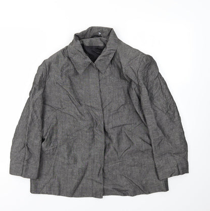 Womens UK Size 16 Preworn Regular Grey Blazer
