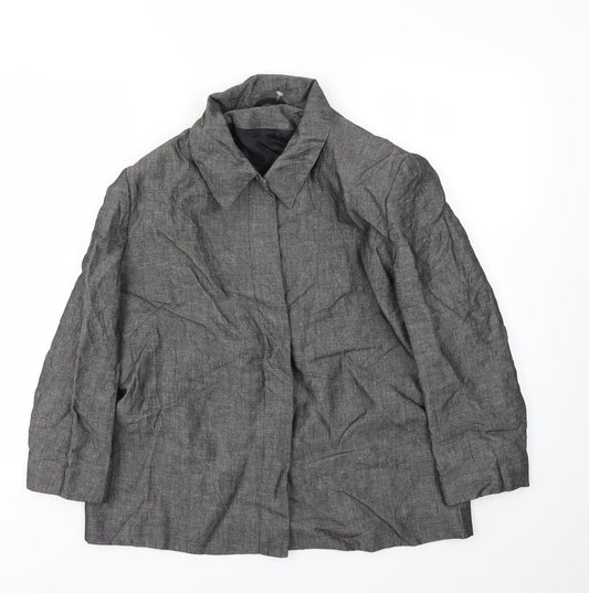Womens UK Size 16 Preworn Regular Grey Blazer