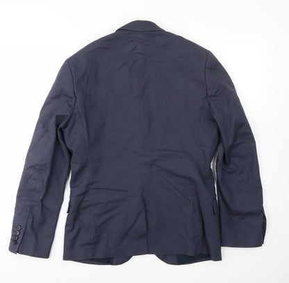 Mens UK Size 38 H&M Regular Blue Suit Jacket
