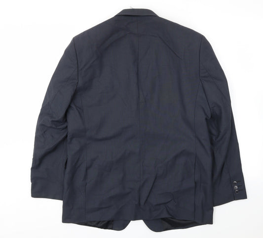 Mens UK Size 42 KJ Regular Blue Suit Jacket