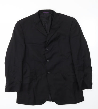 Mens UK Size 40 NEXT Regular Black Suit Jacket