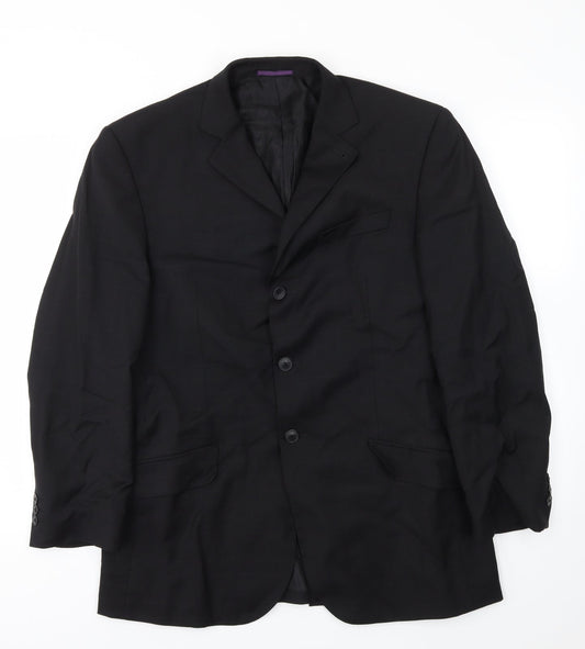 Mens UK Size 40 NEXT Regular Black Suit Jacket